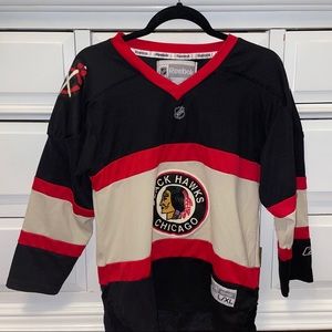 Youth Black Hawks jersey
